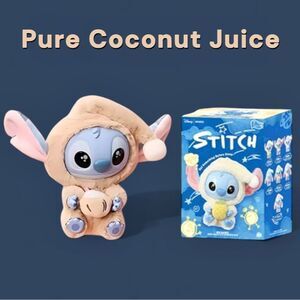 MINISO Stitch Eat Something Before Sleep Plush Pendant - Pure Coconut Juice